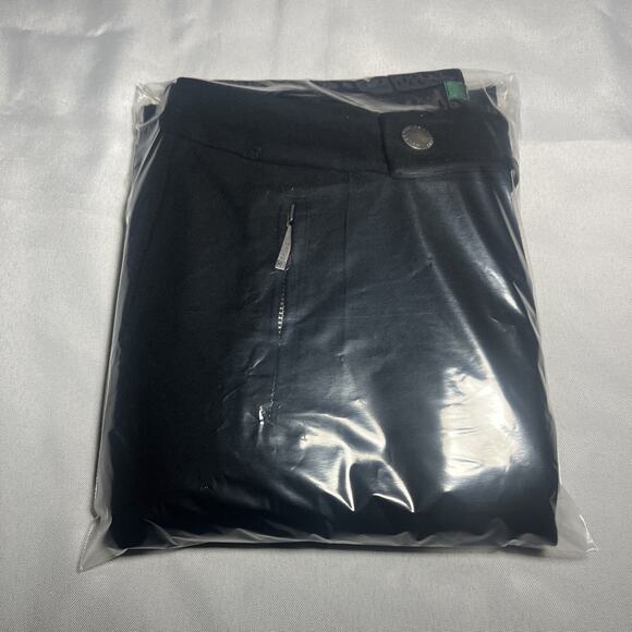 Lauren Ralph Lauren Pants Womens Size 2 Black Zip Pockets Career Trouser Comfort - Picture 8 of 8